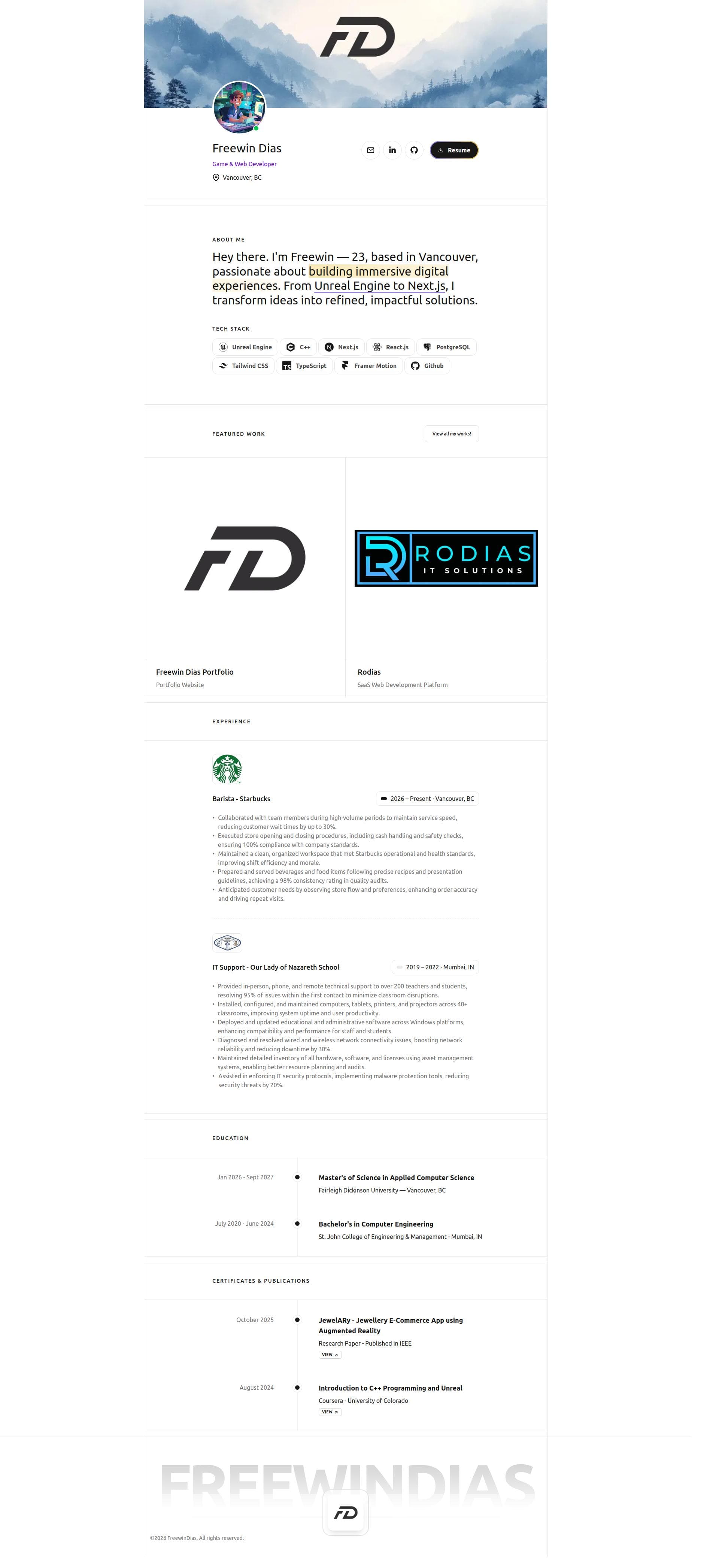 Freewin Dias Portfolio - 1