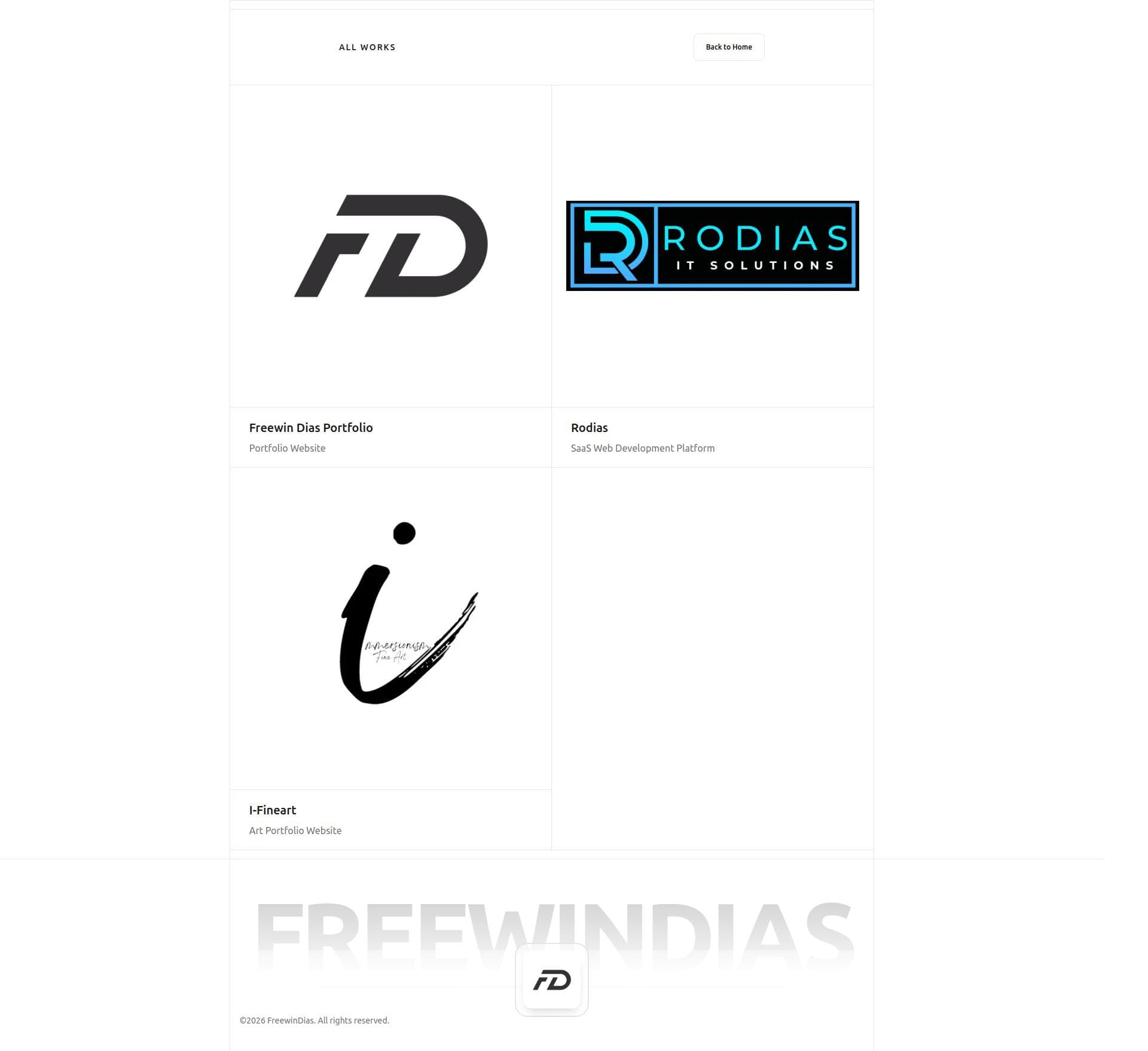 Freewin Dias Portfolio - 2